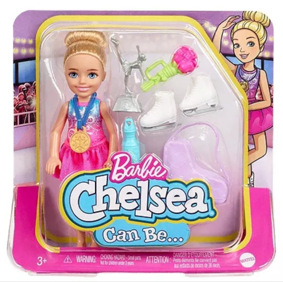 BARBIE CHELSEA I CAN BE ICE SKATER FIGURE SKATER DOLL - Picture 7 of 13